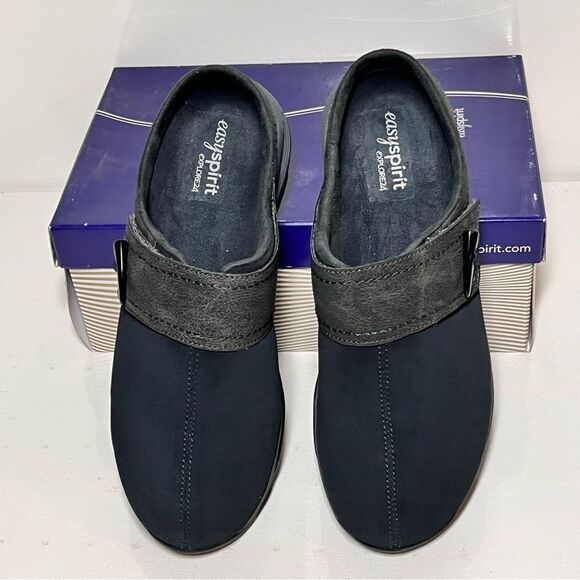 Easy Spirit Esalanna Round Toe Slip-on Suede Mules - Picture 5 of 7